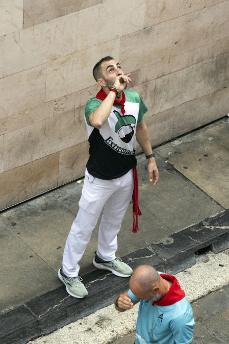 Fotos del sexto encierro de San Fermín 2026 en Pamplona