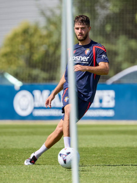 Entrenamiento de pretemporada del C.A. Osasun en Tajonar este miércoles, 15 de julio
