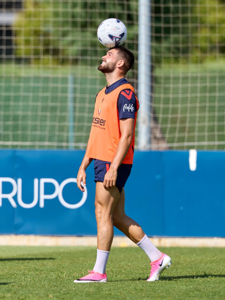 Entrenamiento de pretemporada del C.A. Osasun en Tajonar este miércoles, 15 de julio
