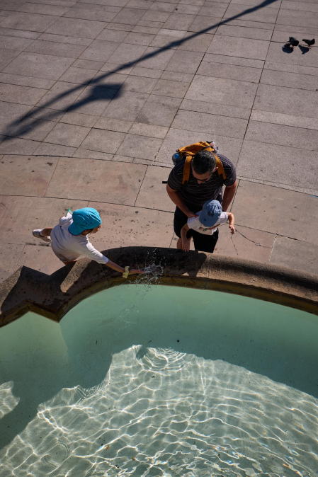 Fotos de la ola de calor en Pamplona
