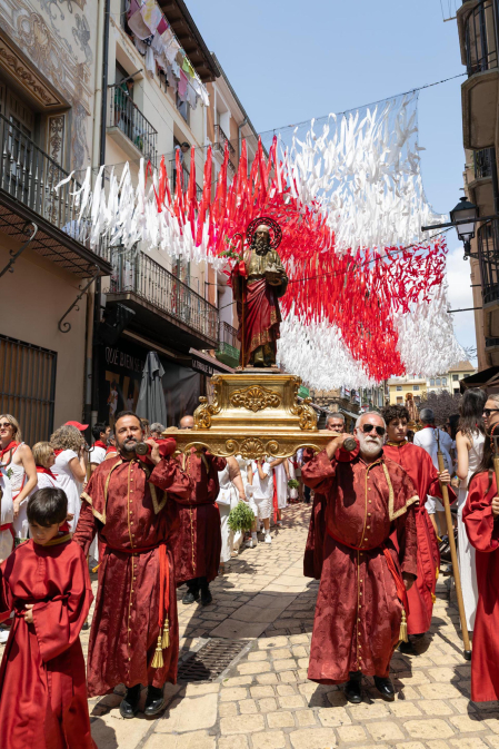 Procesión de Santa Ana en las fiestas de Tudela