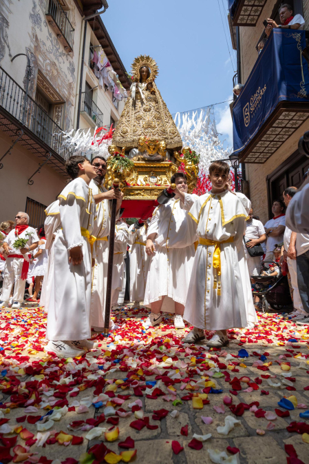 Procesión de Santa Ana en las fiestas de Tudela