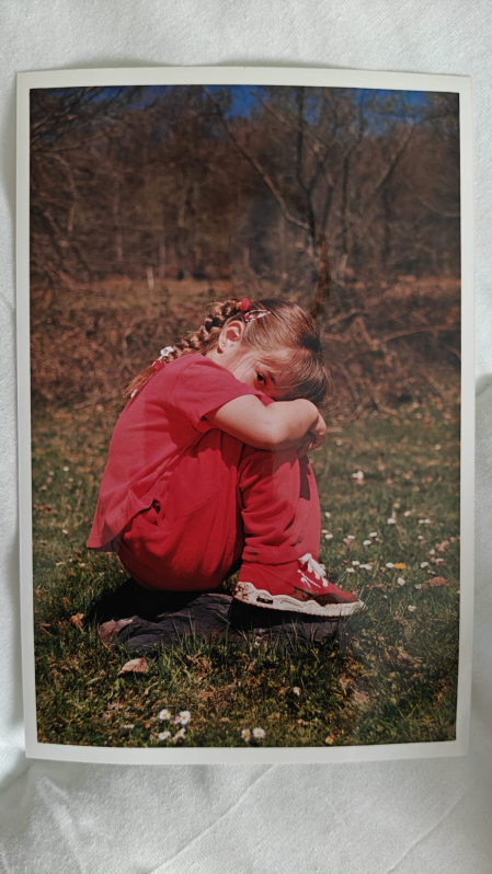 En una imagen de niña en Leurtza, retratada por su padre