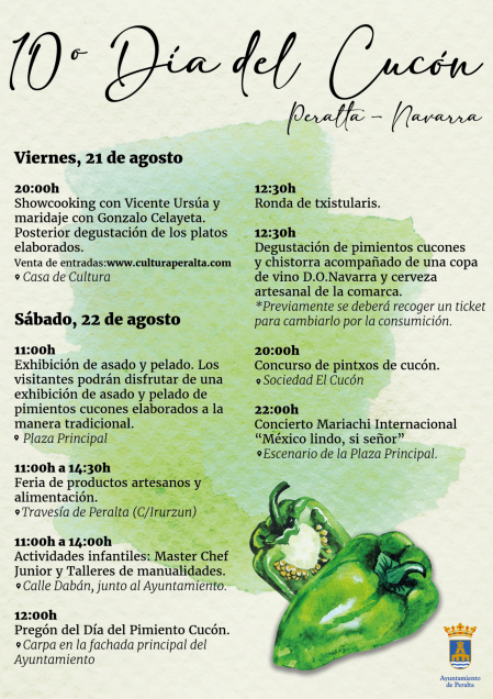 Programa de la décima edición del Día del Cucón en Peralta