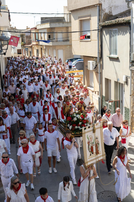 Fotos de la procesión de Fustiñana en honor a los patrones Justo y Pastor