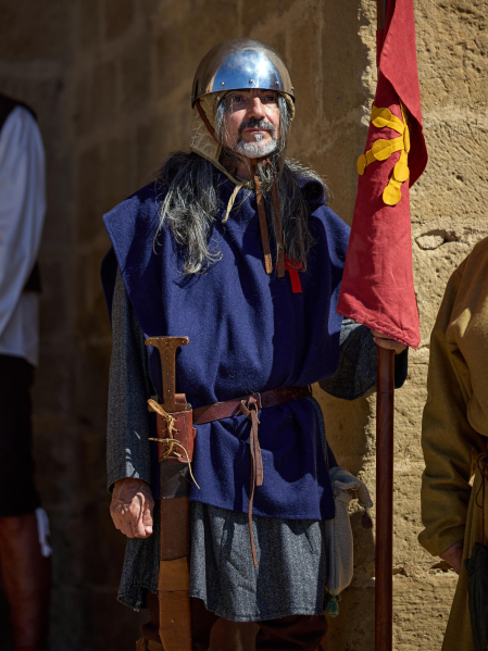 Fotos del inicio de las fiestas medievales en Artajona