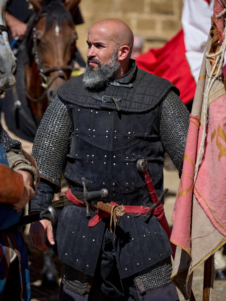 Fotos del inicio de las fiestas medievales en Artajona