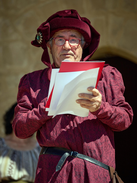 Fotos del inicio de las fiestas medievales en Artajona