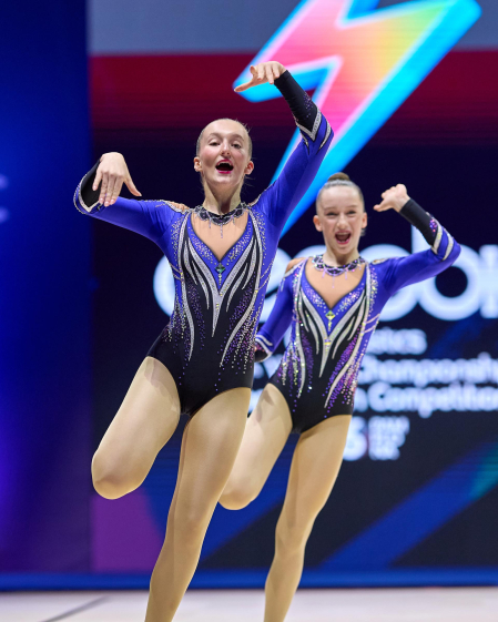 Fotos de la segunda jornada del Mundial de Aeróbic en el Navarra Arena