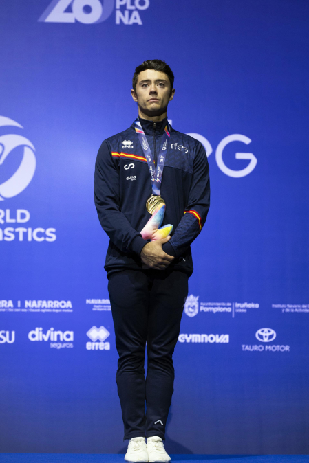 Último día del Mundial de GImnasia Aeróbica en el Navarra Arena con las finales y los podios