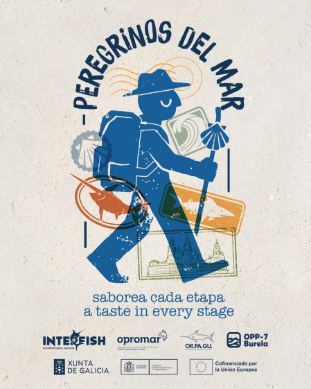 Cartel de la campaña "Peregrinos del mar" impulsada por Interfish España