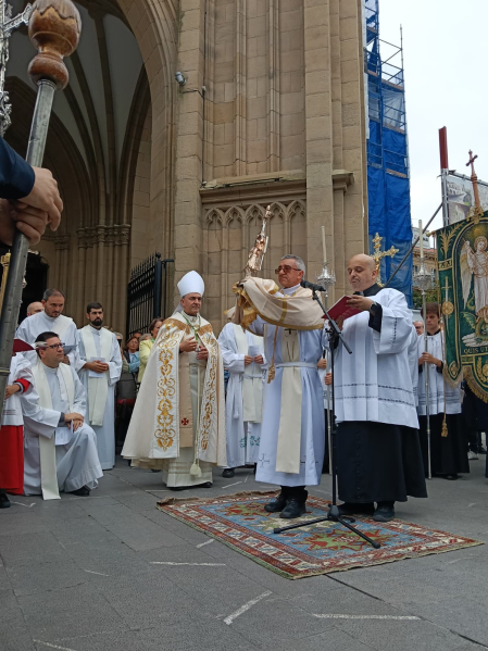 visita de San Miguel de Aralar a San Sebastián