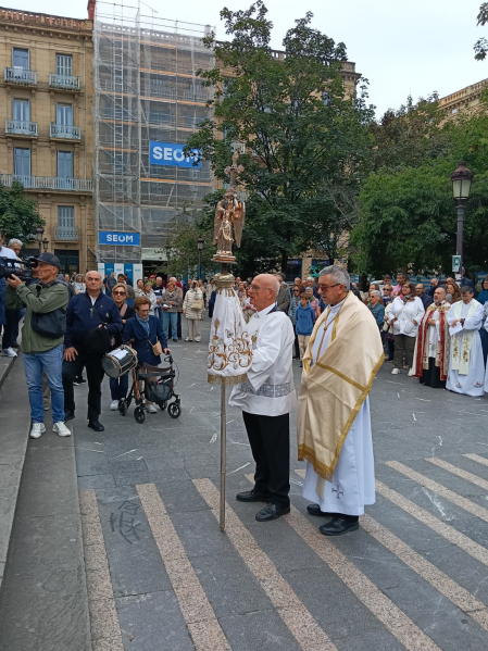 visita de San Miguel de Aralar a San Sebastián