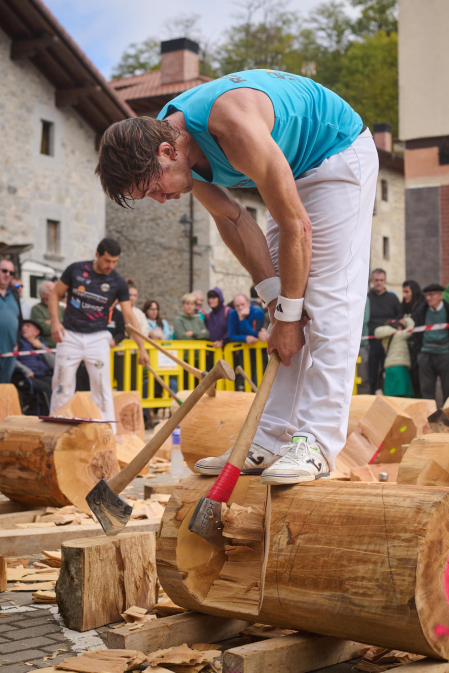Fotos del Campeonato Navarro de Aizkora de Primera Categoría en Lekunberri.