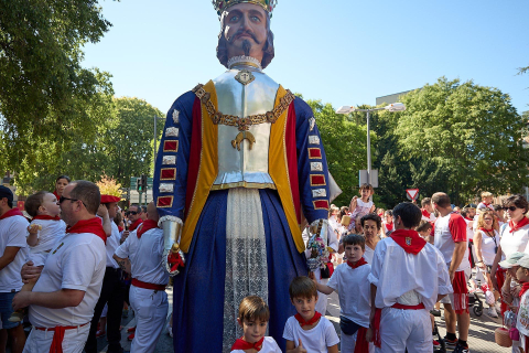 Fotos de la salida de la comparsa de Gigantes y Cabezudos este 10 de julio