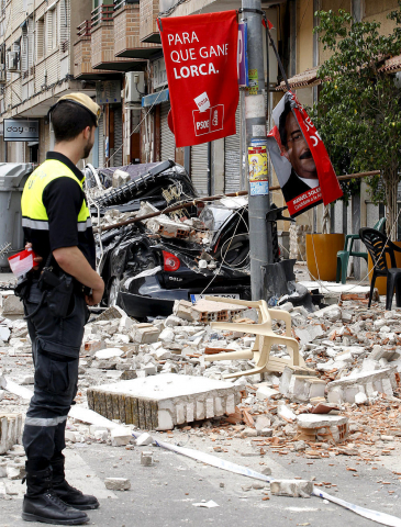 Un temblor de 5,2 grados sacude la localidad murciana de Lorca