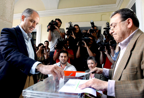 Jornada de votaciones de las elecciones autonómicas del 22-M