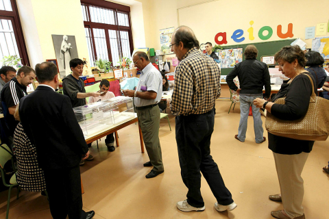Jornada de votaciones de las elecciones autonómicas del 22-M
