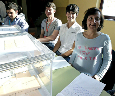 Jornada de votaciones de las elecciones autonómicas del 22-M