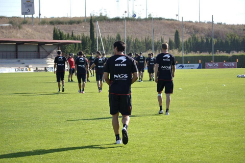 Raúl García se entrena en las instalaciones de Tajonar por primera vez tras su regreso al Club Atlético Osasuna.