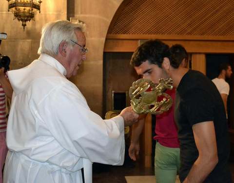 El conjunto rojillo visitó Javier para realizar la tradicional ofrenda al santo