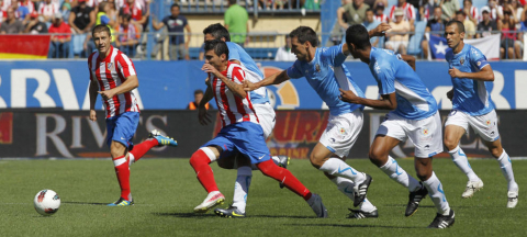 Osasuna consigue un empate en el Vicente Calderón en la segunda jornada de la temporada 2011/2012.