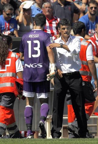 Osasuna consigue un empate en el Vicente Calderón en la segunda jornada de la temporada 2011/2012.