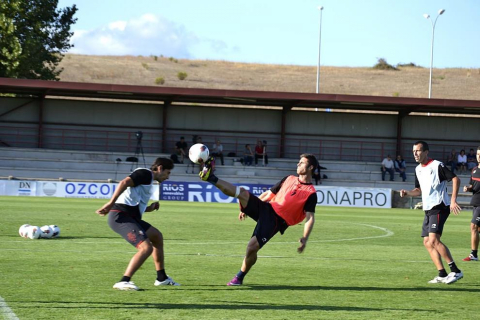 Osasuna ha vuelto a las entrenamientos en Tajonar para preparar el partido del próximo domingo ante el Sporting de Gijón en el Reyno de Navarra