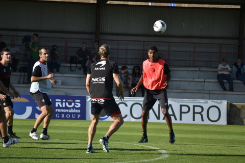 Osasuna ha vuelto a las entrenamientos en Tajonar para preparar el partido del próximo domingo ante el Sporting de Gijón en el Reyno de Navarra