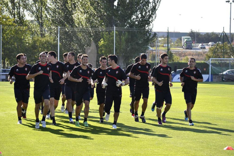 Osasuna ha vuelto a las entrenamientos en Tajonar para preparar el partido del próximo domingo ante el Sporting de Gijón en el Reyno de Navarra