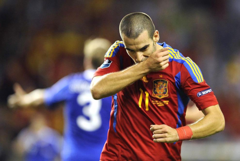 Partido de la selección española ante Liechtenstein (6-0)
