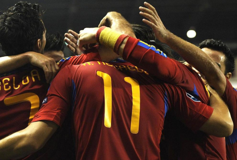 Partido de la selección española ante Liechtenstein (6-0)
