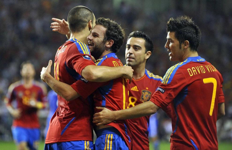 Partido de la selección española ante Liechtenstein (6-0)