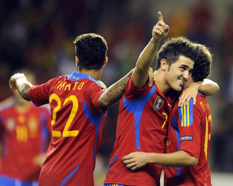 Partido de la selección española ante Liechtenstein (6-0)