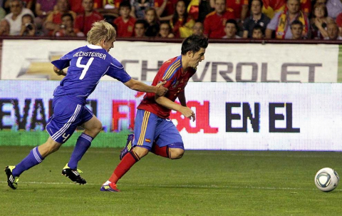 Partido de la selección española ante Liechtenstein (6-0)
