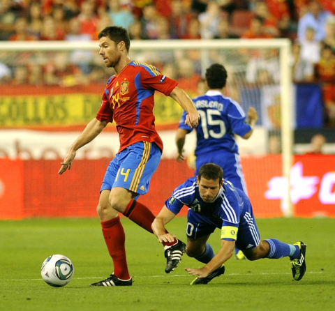 Partido de la selección española ante Liechtenstein (6-0)