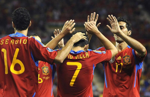 Partido de la selección española ante Liechtenstein (6-0)