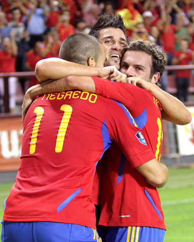Partido de la selección española ante Liechtenstein (6-0)