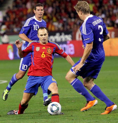 Partido de la selección española ante Liechtenstein (6-0)