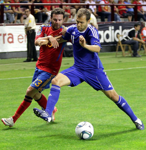 Partido de la selección española ante Liechtenstein (6-0)