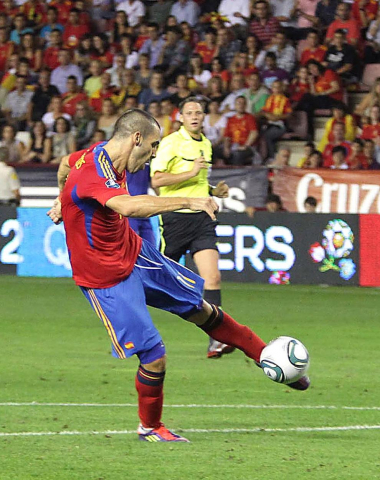 Partido de la selección española ante Liechtenstein (6-0)