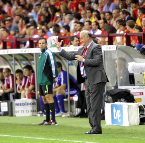 Partido de la selección española ante Liechtenstein (6-0)