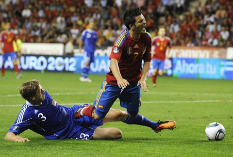 Partido de la selección española ante Liechtenstein (6-0)