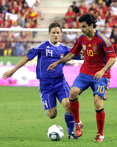 Partido de la selección española ante Liechtenstein (6-0)