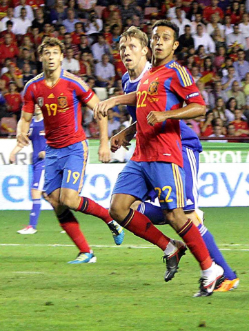 Partido de la selección española ante Liechtenstein (6-0)