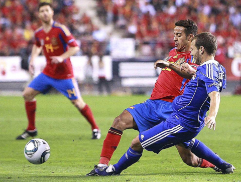 Partido de la selección española ante Liechtenstein (6-0)