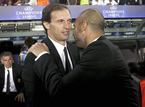 Imágenes del partido entre el FC Barcelona y el Milan de este miércoles