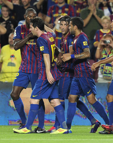 El Barcelona ha arrollado a Osasuna en el partido que han disputado este sábado en el Camp Nou