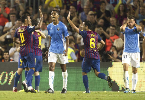 El Barcelona ha arrollado a Osasuna en el partido que han disputado este sábado en el Camp Nou