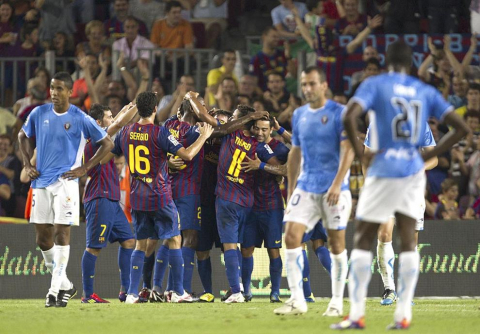 El Barcelona ha arrollado a Osasuna en el partido que han disputado este sábado en el Camp Nou